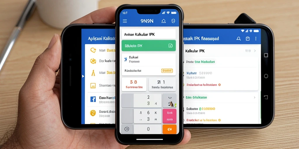 Antarmuka aplikasi Kalkulator IPK yang sederhana dan fungsional.