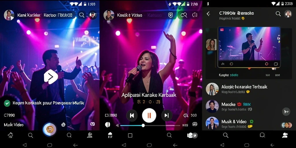 Tampilan antarmuka C7890 yang user-friendly dan intuitif untuk Karaoke.