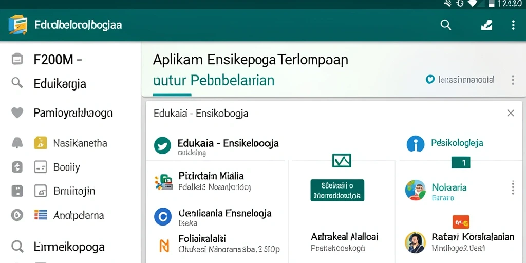 Tampilan antarmuka F200M yang menarik dan informatif.