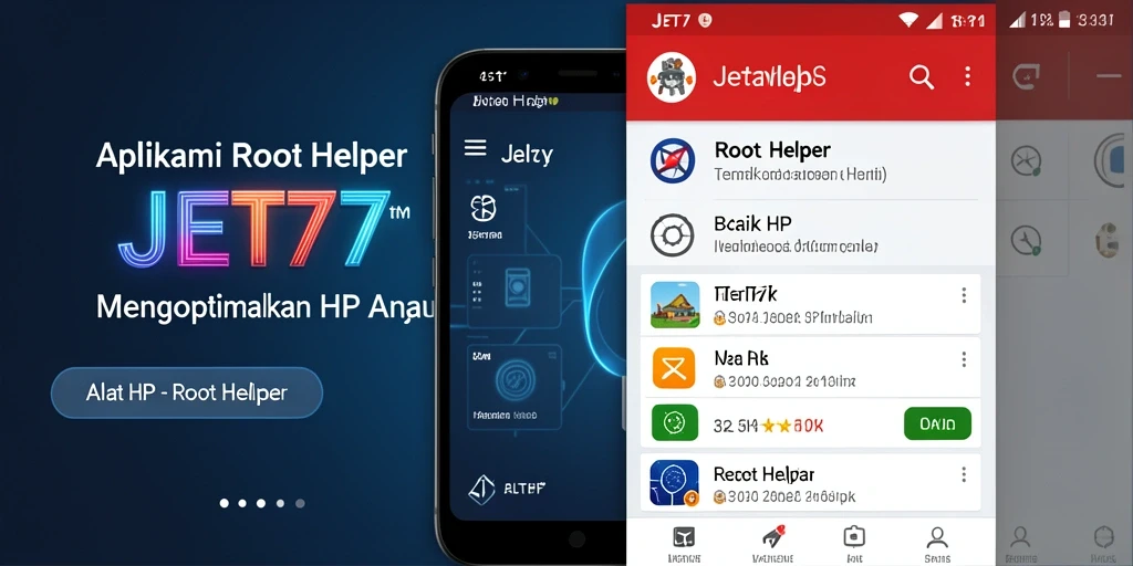 Antarmuka pengguna intuitif JET77 untuk pengelolaan Root Helper.