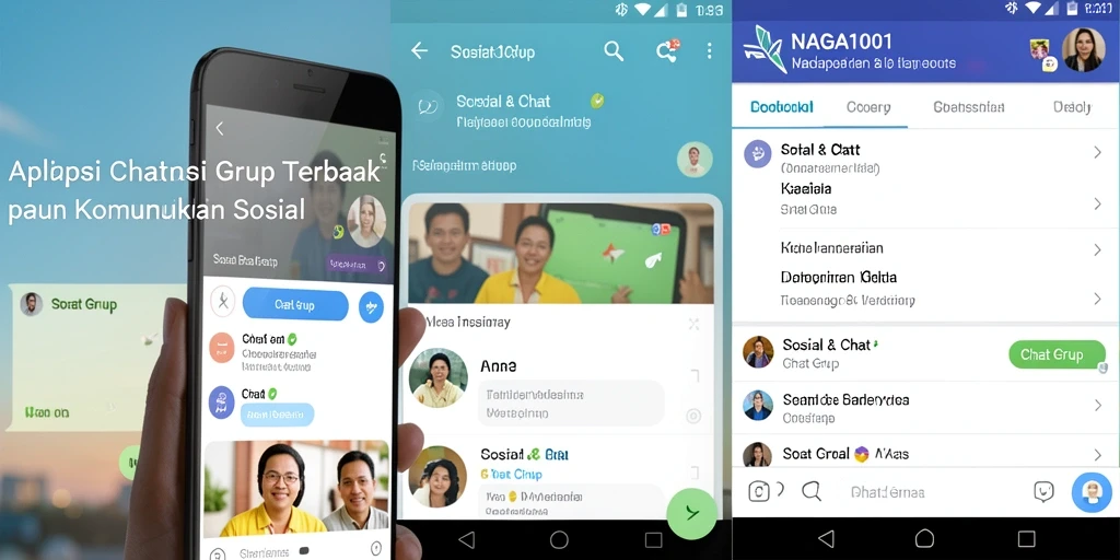 Antarmuka aplikasi NAGA1001 yang menarik dan mudah digunakan.