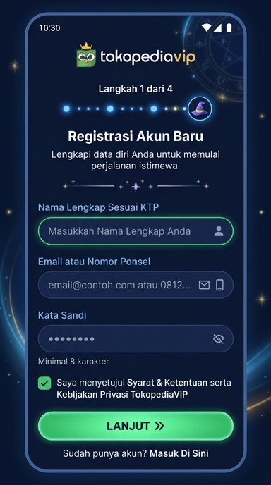 Panduan Membuat Akun Baru Tokopediavip untuk Android
